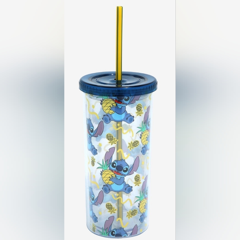 Disney Pineapple Stitch 20oz Tumbler with Straw